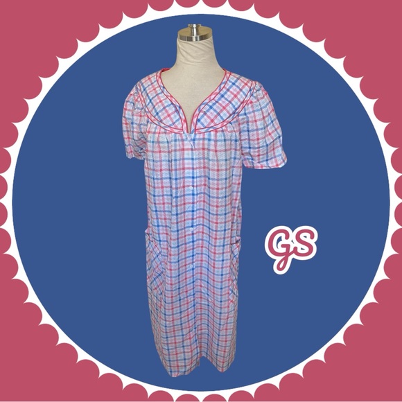 GS NEW NIGHTGOWN PAJAMAS COTTON M - Picture 1 of 4